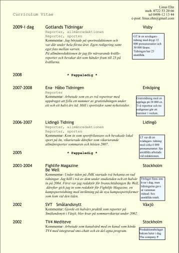 cv+utbildning