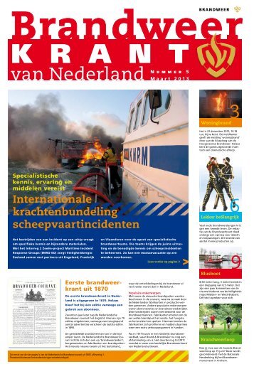 Brandweerkrant van Nederland, maart 2013 - Brandweer Nederland