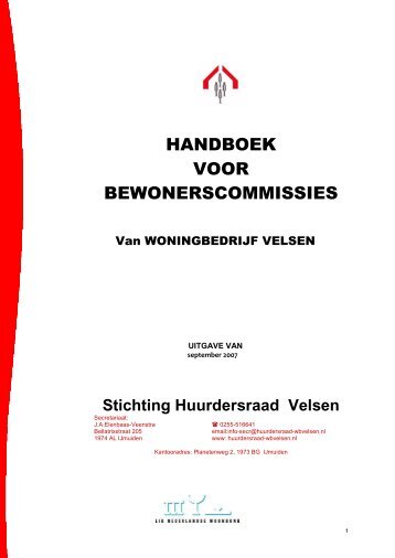 handboek voor bewonerscommissies - Huurdersraad WB Velsen