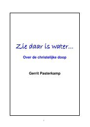 Zie daar is water... Zie daar is water... - Johannes