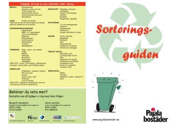 Ladda hem din Sorteringsguide - Pajala
