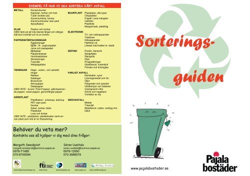 Ladda hem din Sorteringsguide - Pajala