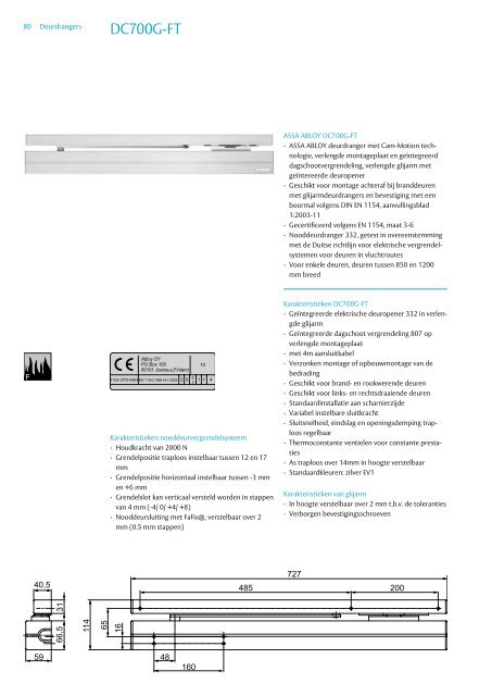 DC700G-FT - Assa Abloy