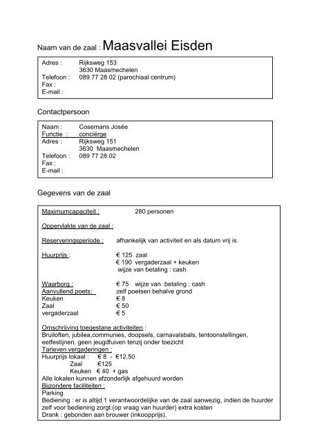 Vademecum - gcr-maasmechelen