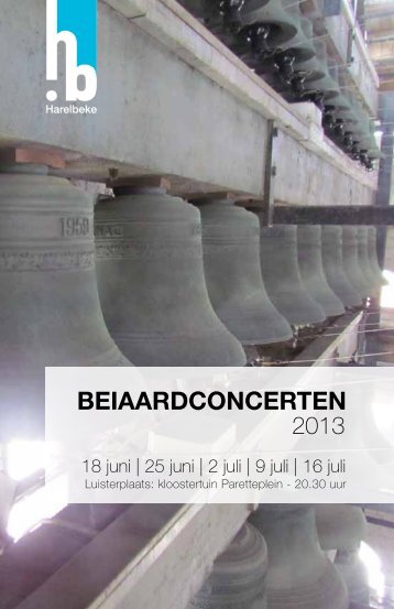 BEIAARDCONCERTEN - Stad Harelbeke
