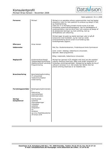 DataVsion CV