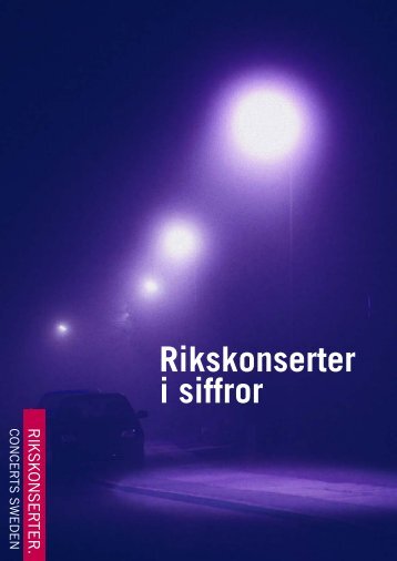 Rikskonserter i siffror