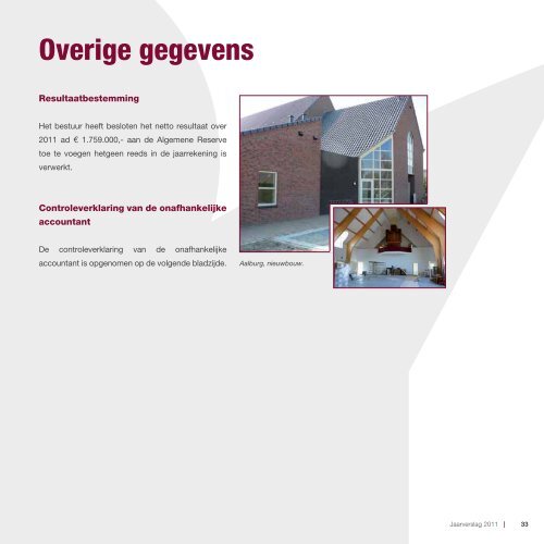 Jaarverslag 2011 - Stichting Kerkelijk Geldbeheer