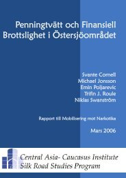 Penningtvätt och Finansiell Brottslighet i Östersjöområdet
