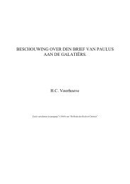 Voorhoeve Beschouwing Galaten.rtf - Bode des Heils in Christus
