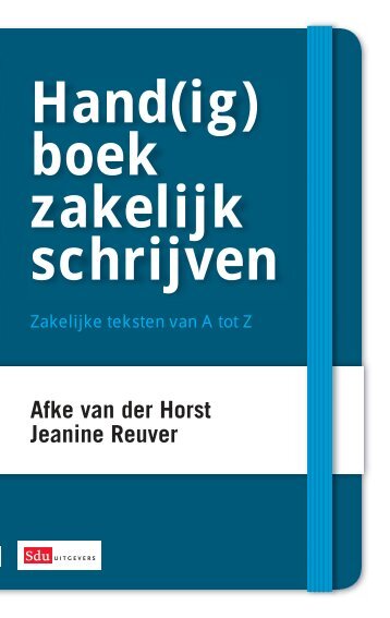 SDU 10-002- binnenwerk Hand(ig) boek zakelijk schrijven opmaak ...