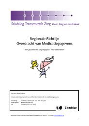 Regionale Richtlijn Overdracht van Medicatiegegevens - Stichting ...