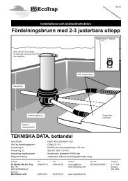 Fördelningsbrunn med 2-3 justerbara utlopp - Ifö