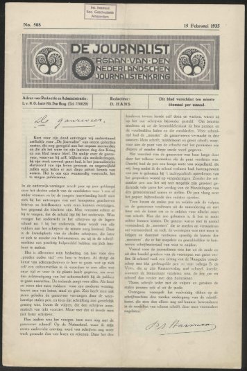 Int. Instituut Soc Geschiedenis Amsterdam No* 508 15 Februari ...