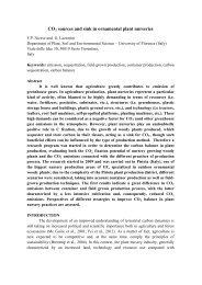 CO2 sources and sink in ornamental plant nurseries - Ce.Spe.Vi.