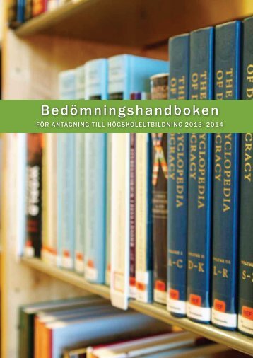 Bedömningsh andboken