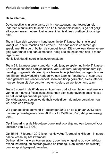 Clubblad November 2012 - Bc Bios