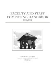 faculty and staff computing handbook - Gainesville State College