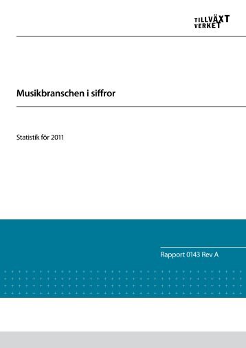 Musikbranschen i siffror – Statistik för 2011 - Kulturekonomi