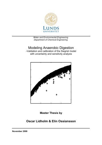 Modeling Anaerobic Digestion - VA-teknik, LTH