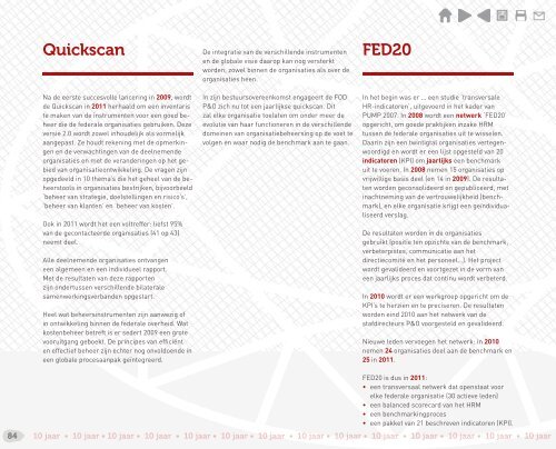 10 jaar FOD P&O 2001-2011 (PDF, 8.3 MB) - Fedweb - Belgium