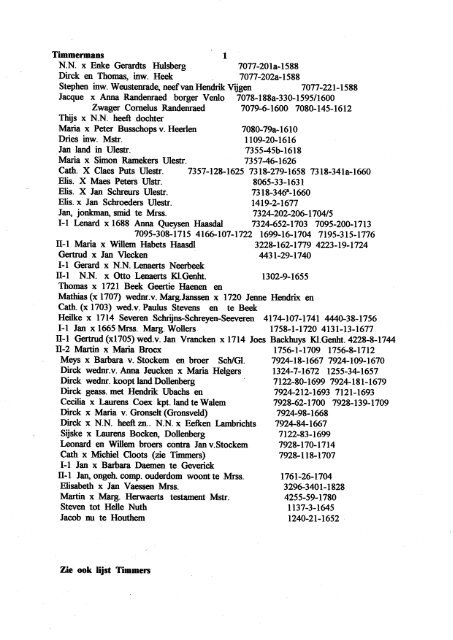 deel TU - Genealogie in Limburg