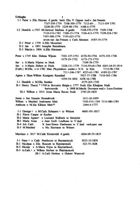 deel TU - Genealogie in Limburg