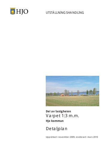 Varpet beskrivning.indd - Hjo kommun
