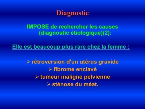 Rétention aigue d'urine - Service d'Urologie CHU Henri Mondor