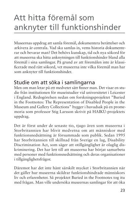 Läs eller ladda ner rapporten i pdf-format - HandikappHistoriska ...