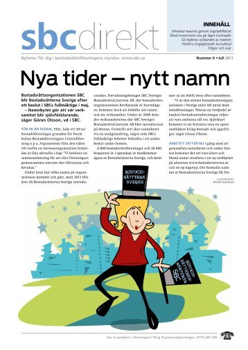 Nya tider – nytt namn - Bostadsrätterna