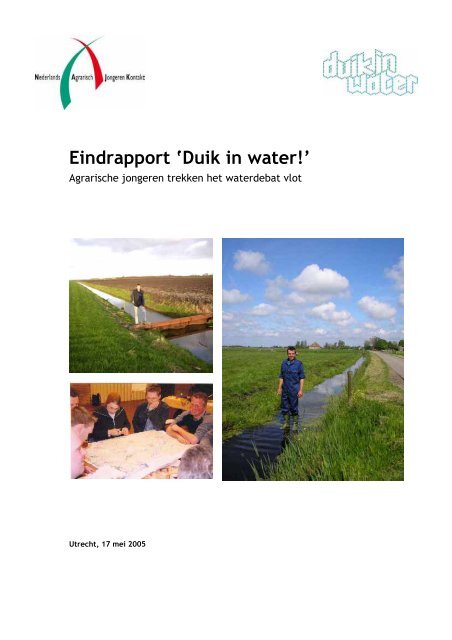 Eindrapport 'Duik in water!' - Watermaatwerk