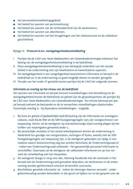 CAO voor Vaste Medewerkers van ... - StudentenWerk.nl