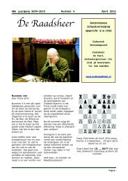 e Raadshee - Schaakvereniging De Raadsheer