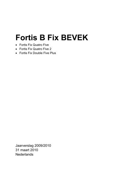 Fortis B Fix BEVEK - BNP Paribas Investment Partners