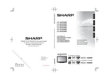 LC-19/22/26/32/37/42LE320E Operation-Manual SE - Sharp