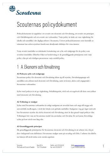Scouternas policydokument 2012-11-25 - Scoutservice