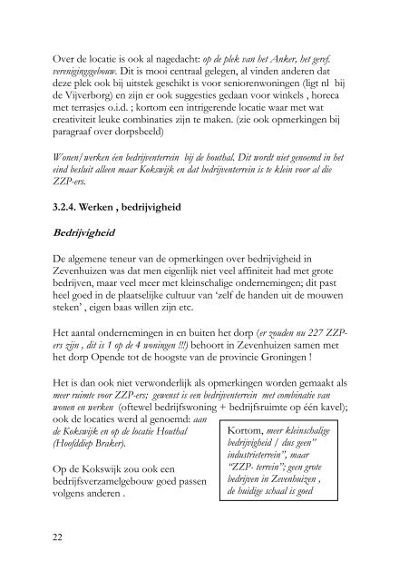 Dorpsvisie - Digitaal Dorp Zevenhuizen