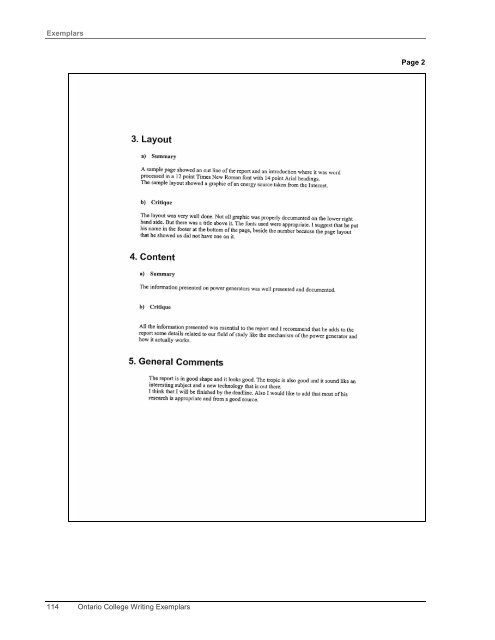 Exemplars 114 Ont