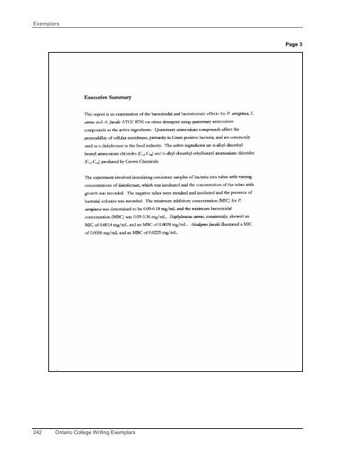 Exemplars 242 Ont