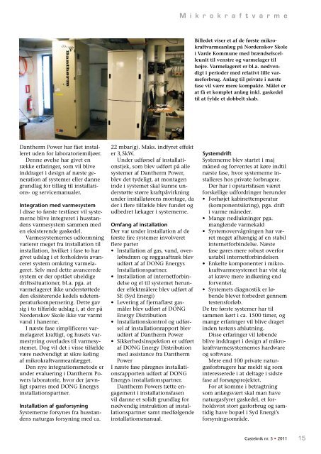 Gasteknik nr. 5, november 2011 [PDF] - Dansk Gas Forening