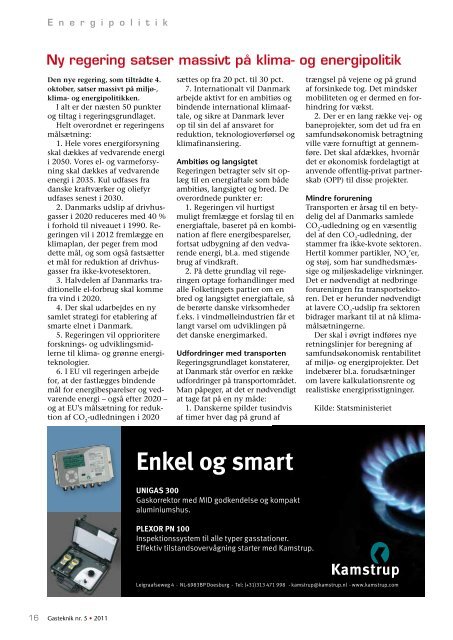 Gasteknik nr. 5, november 2011 [PDF] - Dansk Gas Forening