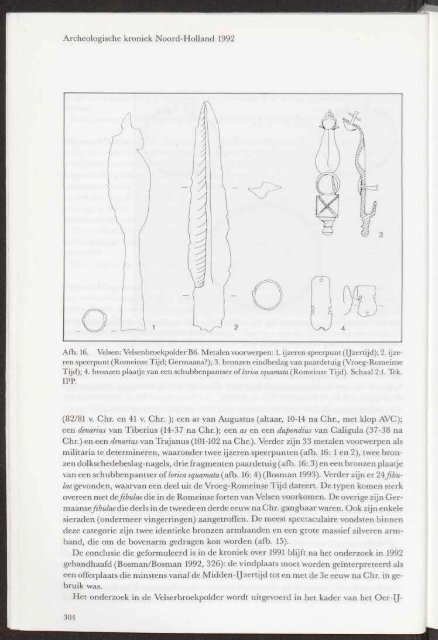 Archeologische kroniek 1992 - Geschiedenis van Zuid-Holland