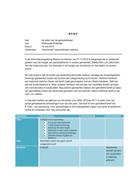 datum VS aansluiting