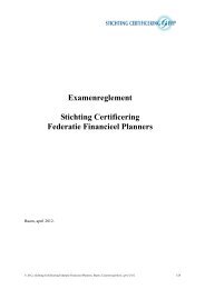 Examenreglement april 2012 - Federatie Financiele Planners