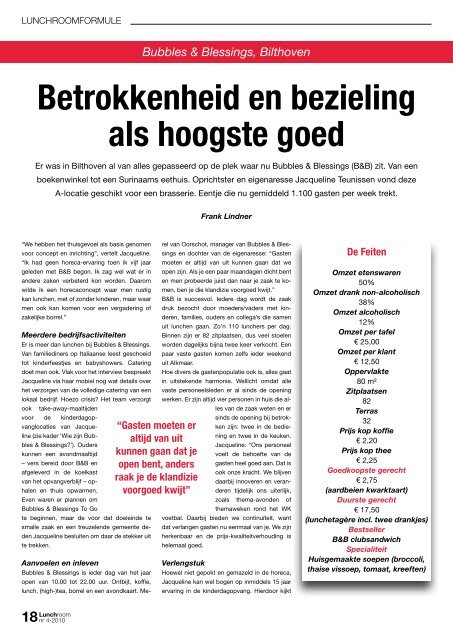 Het Vakblad Voor De Lunchroombranche