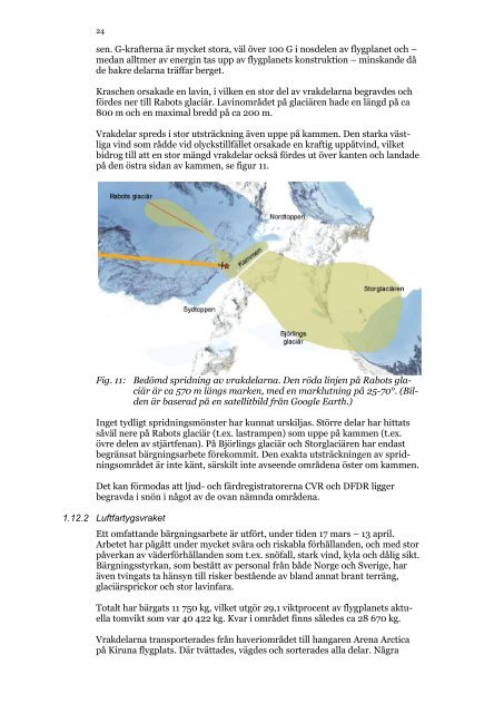 Preliminär faktasammanställning - Statens Haverikommission