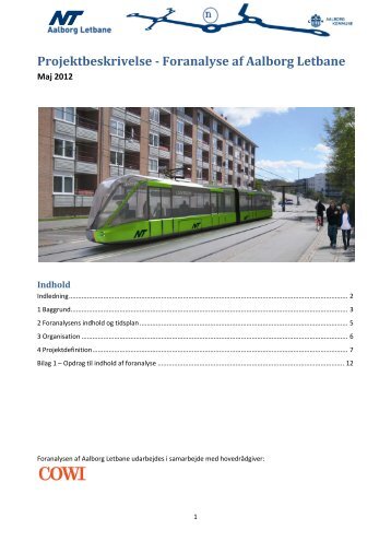 Projektbeskrivelse - Foranalyse af Aalborg Letbane - Nordjyllands ...
