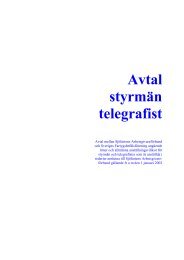 Avtal styrmän telegrafist