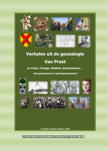 Verhalen uit de genealogie Van Praet - Laurentii